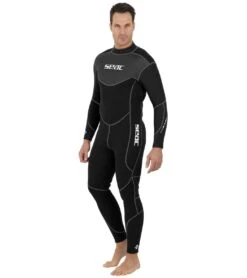 Seac USA Men's Sense Black 3mm Full Wetsuit