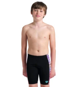 Arena Boys' Ondulation Jammer Swimsuit (Little Kid, Big Kid) 22 Arena Boys' Ondulation Jammer Swimsuit (Little Kid, Big Kid) -Swimwear Outlet 8651553636520 blackmultiviolet