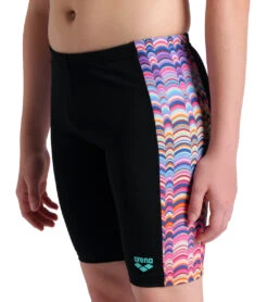 Arena Boys' Ondulation Jammer Swimsuit (Little Kid, Big Kid) 20 Arena Boys' Ondulation Jammer Swimsuit (Little Kid, Big Kid) -Swimwear Outlet 8651553636520 blackmultiviolet 5a