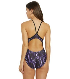 Dolfin Women's Reliance Vapor Print V-Back One Piece Swimsuit 30 Dolfin Women's Reliance Vapor Print V-Back One Piece Swimsuit -Swimwear Outlet 8651560976552 vaporpurple 3a