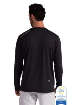 Bloq UV Men's Jet Long Sleeve UPF 50 Tee -Swimwear Outlet 8651637948584 black 2a