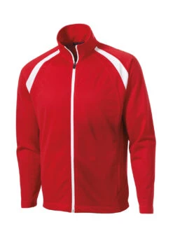 SwimOutlet Men's Sport-Tek® Tricot Track Jacket 29 SwimOutlet Men's Sport-Tek® Tricot Track Jacket -Swimwear Outlet 8651660820648 trueredwhite 1a