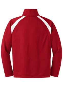 SwimOutlet Men's Sport-Tek® Tricot Track Jacket 30 SwimOutlet Men's Sport-Tek® Tricot Track Jacket -Swimwear Outlet 8651660820648 trueredwhite 2a