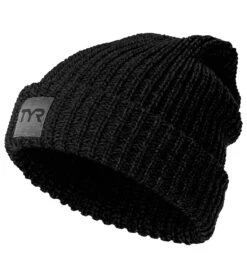 TYR Cuffed Ribbed Beanie 25 TYR Cuffed Ribbed Beanie -Swimwear Outlet 8651665670312 black