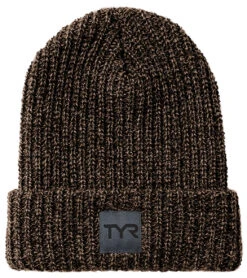 TYR Cuffed Ribbed Beanie 27 TYR Cuffed Ribbed Beanie -Swimwear Outlet 8651665670312 brown 2a