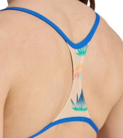 Arena Women's Desert Vibes Booster Back One Piece Swimsuit -Swimwear Outlet 8651685953704 royallightpinkmulti 4a