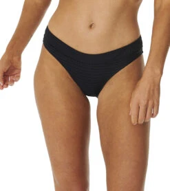 Rip Curl Women's Premium Surf Full Bikini Bottom -Swimwear Outlet 8651816206504 black