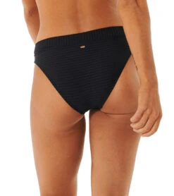 Rip Curl Women's Premium Surf Full Bikini Bottom -Swimwear Outlet 8651816206504 black 3a