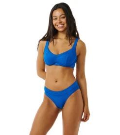 Rip Curl Women's Premium Surf Full Bikini Bottom -Swimwear Outlet 8651816206504 blue 4a