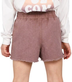 Volcom Girls' Strutin Stone Shorts (Big Kid) 22 Volcom Girls' Strutin Stone Shorts (Big Kid) -Swimwear Outlet 8651827085480 raisin 3a