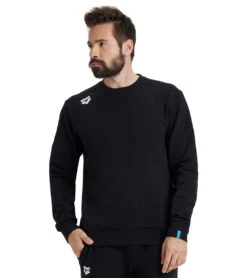 Arena Unisex Solid Crewneck Sweatshirt 24 Arena Unisex Solid Crewneck Sweatshirt -Swimwear Outlet 8651938136232 black 1a