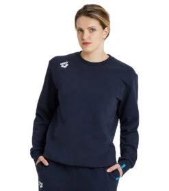 Arena Unisex Solid Crewneck Sweatshirt 39 Arena Unisex Solid Crewneck Sweatshirt -Swimwear Outlet 8651938136232 navy 3a