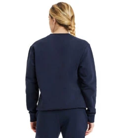 Arena Unisex Solid Crewneck Sweatshirt 40 Arena Unisex Solid Crewneck Sweatshirt -Swimwear Outlet 8651938136232 navy 4a