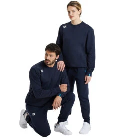 Arena Unisex Solid Crewneck Sweatshirt 41 Arena Unisex Solid Crewneck Sweatshirt -Swimwear Outlet 8651938136232 navy 5a