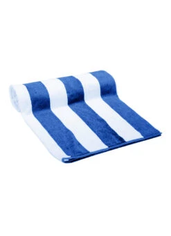 Dohler Marine Stripes Loop Terry Pool Towel 40" X 72"