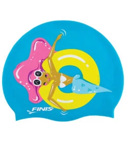 FINIS Kids' Mermaid Silicone Cap -Swimwear Outlet 8652050563240 floaty