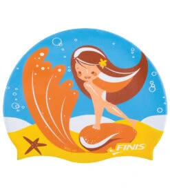 FINIS Kids' Mermaid Silicone Cap -Swimwear Outlet 8652050563240 starfish 1a