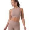 NUX One By One Seamless Yoga Crop Top -Swimwear Outlet 8652055347368 santafe 1a