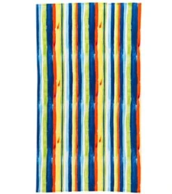 Dohler Printed Velour Beach Towel 40" X 72" -Swimwear Outlet 8652121014440 paintedverticalstripes