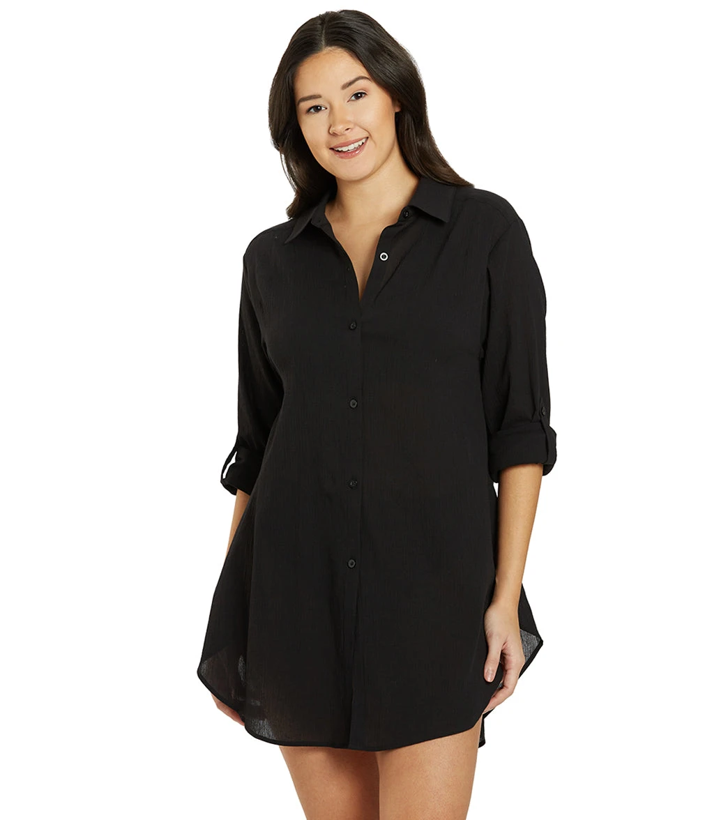 Jantzen Women's Marie High-Low Cover Up Shirt 16 Jantzen Women's Marie High-Low Cover Up Shirt - Image 14