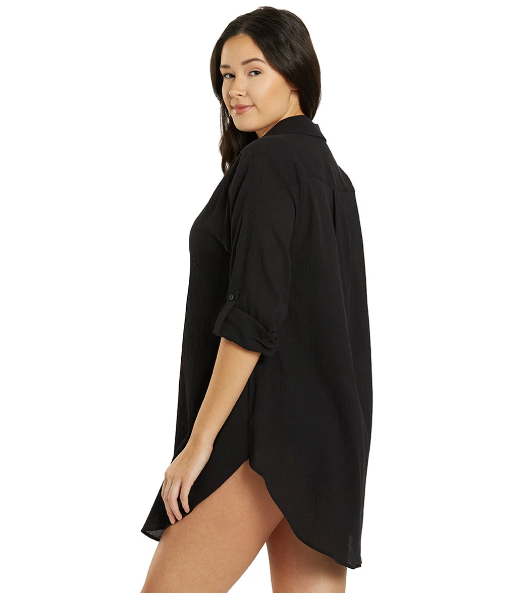 Jantzen Women's Marie High-Low Cover Up Shirt 18 Jantzen Women's Marie High-Low Cover Up Shirt - Image 16