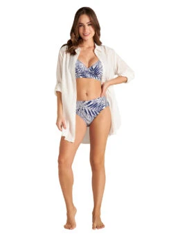 Jantzen Women's Marie High-Low Cover Up Shirt 25 Jantzen Women's Marie High-Low Cover Up Shirt -Swimwear Outlet 8652159975592 white 3a