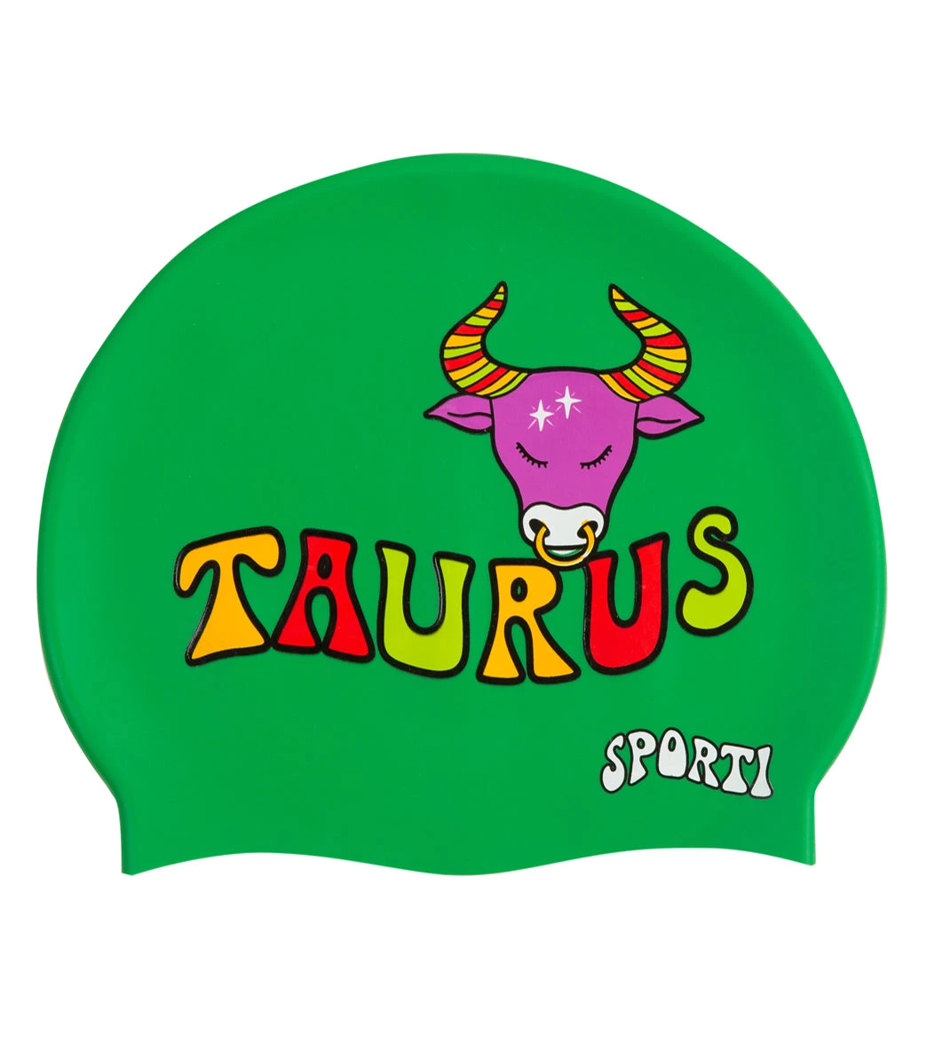 Sporti Groovy Zodiac Taurus Silicone Swim Cap 4 Sporti Groovy Zodiac Taurus Silicone Swim Cap - Image 2