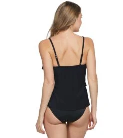 Magicsuit By Miraclesuit Solid Rita Tankini Top (DD Cup) -Swimwear Outlet 8652198805672 black 3a
