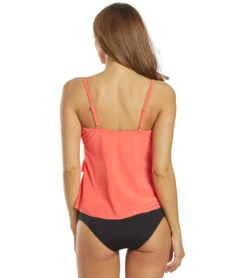 Magicsuit By Miraclesuit Solid Rita Tankini Top (DD Cup) -Swimwear Outlet 8652198805672 sunset 3a