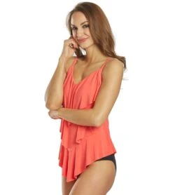 Magicsuit By Miraclesuit Solid Rita Tankini Top (DD Cup) -Swimwear Outlet 8652198805672 sunset 5a