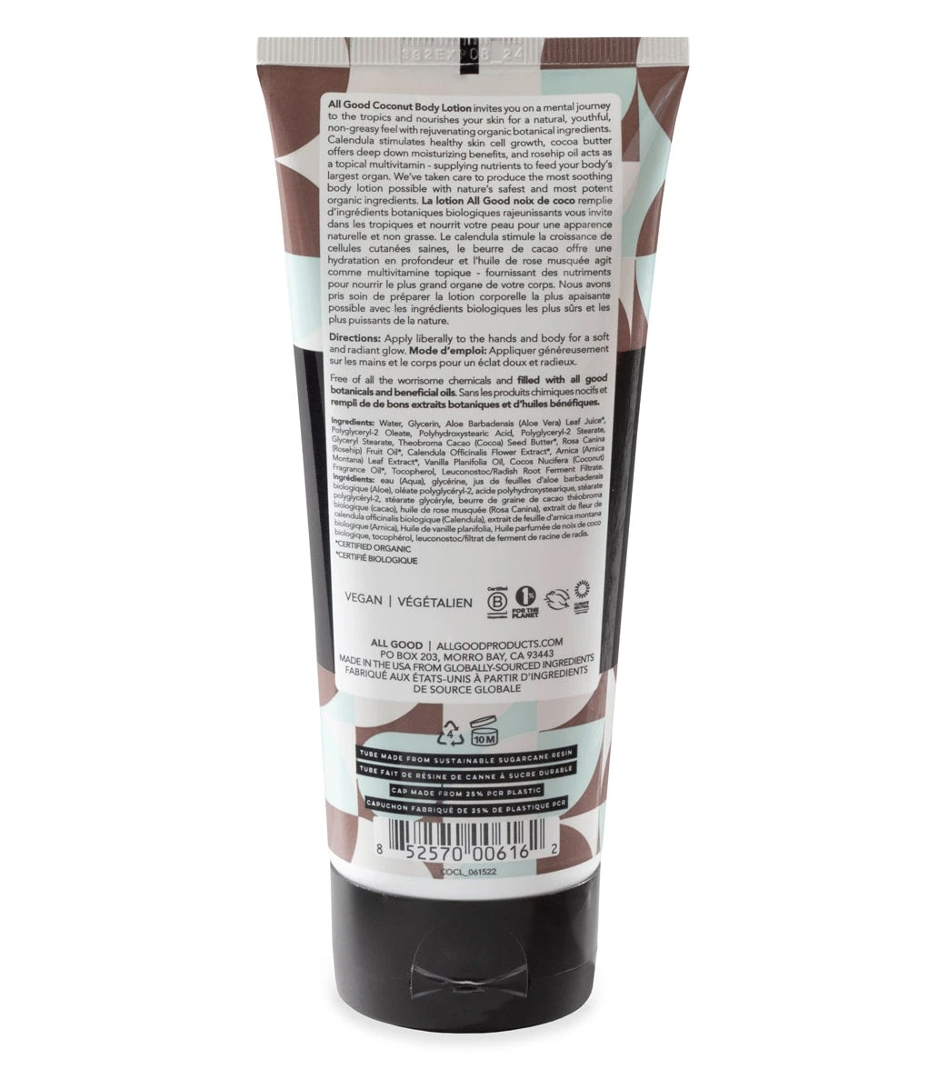 All Good Coconut Body Lotion 6oz 4 All Good Coconut Body Lotion 6oz - Image 2