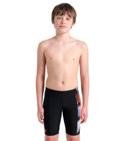 Arena Boys' Light Tricks Jammer Swimsuit (Little Kid, Big Kid) 23 Arena Boys' Light Tricks Jammer Swimsuit (Little Kid, Big Kid) -Swimwear Outlet 8652484116648 blackmulti 1a