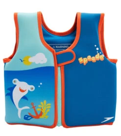 Speedo Boys' Learn To Swim Printed Neoprene Swim Vest (2yrs-6yrs) -Swimwear Outlet 8652606210216 electricblue 1a