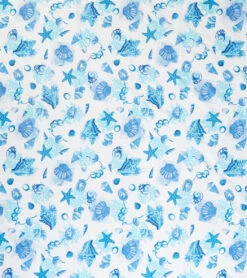 Dohler Design Sea Shells Blue Sand Free Beach Mat 79" X 79" -Swimwear Outlet 8652638716072 2t