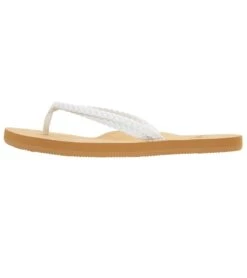 Roxy Girls' Costas Flip Flop (Little Kid, Big Kid) -Swimwear Outlet 8652697108648 white 2a