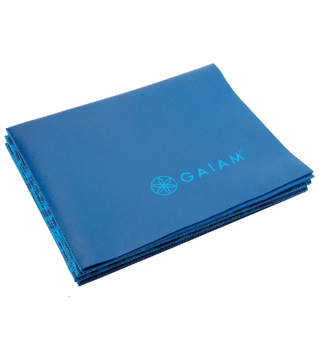 Gaiam Foldable Blue Sundial Printed Yoga Mat 68" 2mm 3 Gaiam Foldable Blue Sundial Printed Yoga Mat 68" 2mm