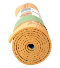 Gaiam Reversible Elephant Printed Yoga Mat 68" 6mm Extra Thick -Swimwear Outlet 8653114638504 elephant 3a