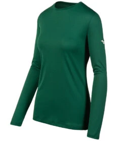 Mizuno Youth Long Sleeve Tee (Big Kid) 28 Mizuno Youth Long Sleeve Tee (Big Kid) -Swimwear Outlet 8653140361384 forest 1a