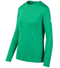 Mizuno Youth Long Sleeve Tee (Big Kid) 40 Mizuno Youth Long Sleeve Tee (Big Kid) -Swimwear Outlet 8653140361384 kellygreen