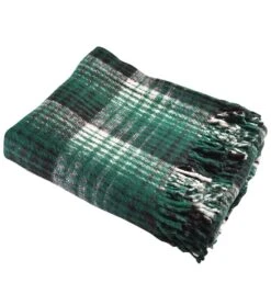 Hugger Mugger Recycled Plaid Blanket -Swimwear Outlet 8653308756136 green