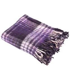 Hugger Mugger Recycled Plaid Blanket -Swimwear Outlet 8653308756136 purple 1a