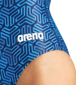 Arena Women's Kikko MaxLife Light Drop Back One Piece Swimsuit -Swimwear Outlet 8655728214184 navymultinavy 5a