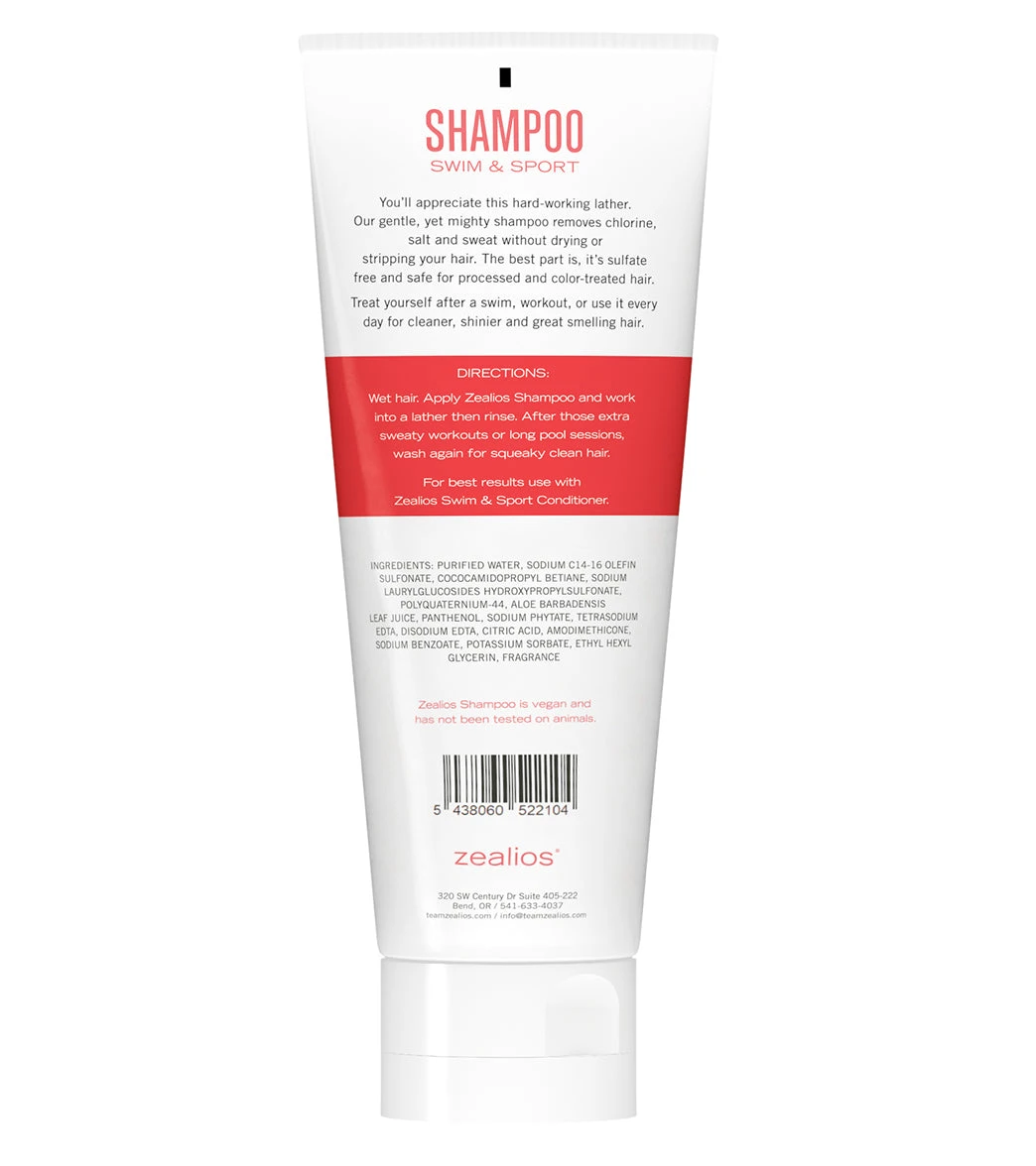 Zealios Skin Care Swim And Sport Shampoo 8oz 4 Zealios Skin Care Swim And Sport Shampoo 8oz - Image 2