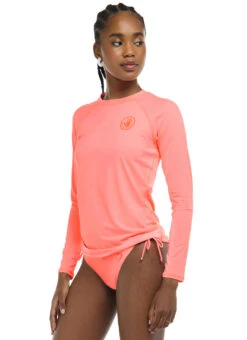 Body Glove Women's Smoothies Sleek Long Sleeve Rash Guard 24 Body Glove Women's Smoothies Sleek Long Sleeve Rash Guard -Swimwear Outlet 8660471087272 coral 2a