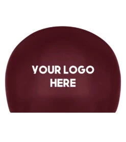 Custom Silicone Dome Cap 33 Custom Silicone Dome Cap -Swimwear Outlet 8663885414568 maroon