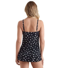 Shape Solver By Penbrooke Women's Vintage Dots Princess Seam Swim Dress 10 Shape Solver By Penbrooke Women's Vintage Dots Princess Seam Swim Dress -Swimwear Outlet 8665868665000 blackivory 3a