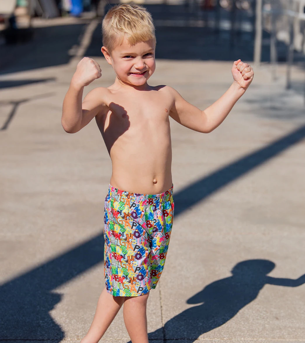 Doflin Boys' Printed Elastic Waist Swim Trunks (Toddler, Little Kid) 5 Doflin Boys' Printed Elastic Waist Swim Trunks (Toddler, Little Kid) - Image 3