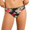 Tommy Bahama Women's Lily Cat Reversible Hipster Bikini Bottom -Swimwear Outlet 8667176337576 blackrev 1a
