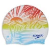 Speedo Printed Silicone Swim Cap -Swimwear Outlet 8667190657192 2t