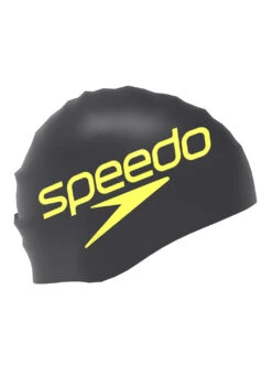 Speedo Printed Silicone Swim Cap -Swimwear Outlet 8667190657192 blackstackedlogo 2a